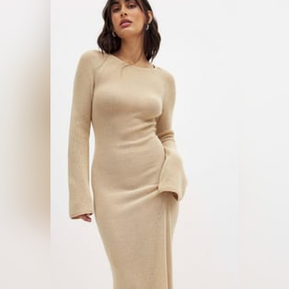 Maison Martin Margiela Cream Nude Bodycon Dress Italy 40 - Picture 7 of 7